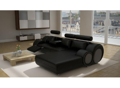 Designer Garnitur Wohnlandschaft Eckcouch Couch Sofa Polster Ledersofa Sofas Neu