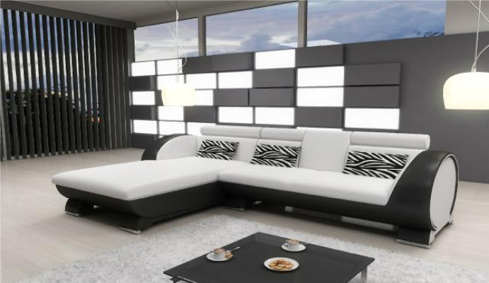 LEDERSOFA SOFA ECKCOUCH POLSTER ECKSOFA SOFAGARNITUR DESIGNER COUCH BARFUNKTION