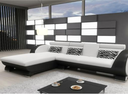 LEDERSOFA SOFA ECKCOUCH POLSTER ECKSOFA SOFAGARNITUR DESIGNER COUCH BARFUNKTION