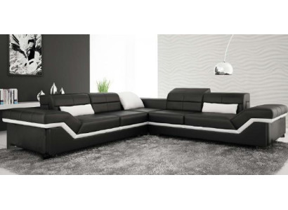 LEDERSOFA XXL WOHNLANDSCHAFT COUCH DESIGN SOFA ECKSOFA ECKCOUCH SOFAGARNITUR NEU
