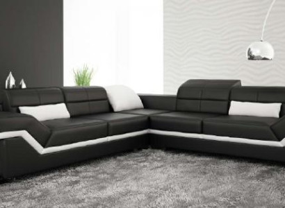 LEDERSOFA XXL WOHNLANDSCHAFT COUCH DESIGN SOFA ECKSOFA ECKCOUCH SOFAGARNITUR NEU