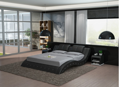 Luxus Leder Bett Design Polster Betten Doppel Ehe 140/160/180 LB8824B