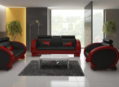 Ledersofa + USB Sofa mit Barfunktion Designer Garnitur Sofa 3 Sitzer Relaxcouch