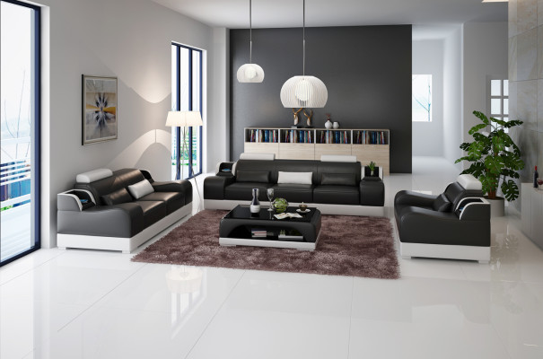 Dreisitzer Couch Polster Design Sofa 3er Sitz Moderne Sofas Zimmer Möbel