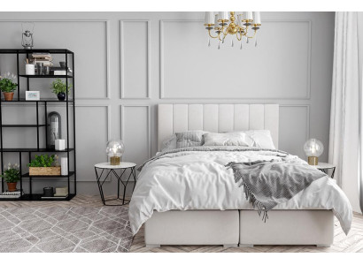 Boxspring Bett Hotel Doppel Luxus Betten Polster Bettkasten Funktion Beige Neu