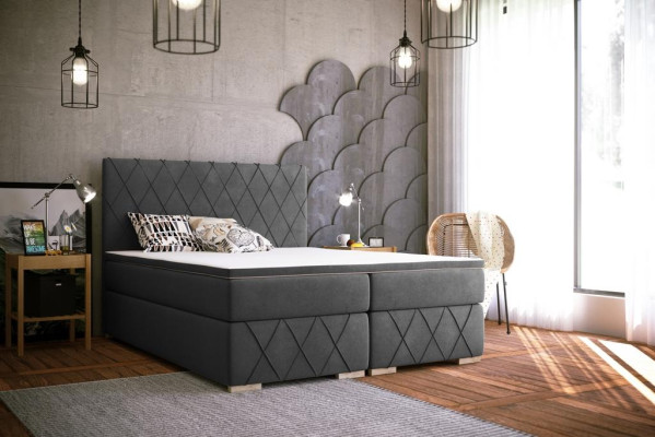 Doppel Bett Komplett Set Matratze Boxspring Topper Betten Funktion Kasten Hotel