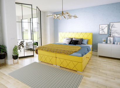 Bett Komplett Set Doppel Matratze Boxspring Topper Betten Funktion Kasten