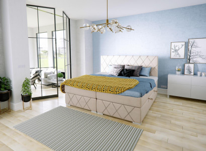 Boxspring Bett Komplett Set Doppel Matratze Topper Betten Funktion Kasten Hotel