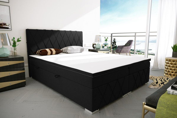 Boxspring Bett Hotel Doppel Luxus Betten Polster Bettkasten Funktion 180x200cm
