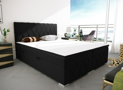 Boxspring Bett Hotel Doppel Luxus Betten Polster Bettkasten Funktion 180x200cm