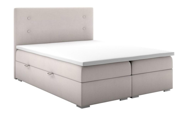 Boxspring Bett Kasten Funktion Hotel Doppel Komplett Set Topper Matratze Betten