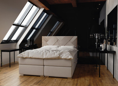 Boxspring Bett Hotel Doppel Luxus Betten Polster Bettkasten Funktion 140x200cm