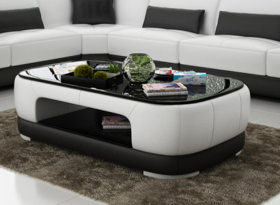 Gepolsterter Couchtisch Tisch Couchtische Glastisch Beistelltisch