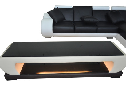 RTV TV Sideboard LederTisch Designer Glas Tisch Fernseh Schrank Neu Modern