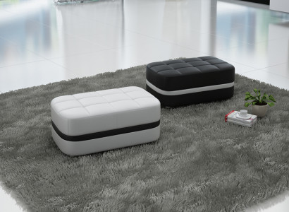 Design Polster Hocker Fußhocker Ottomane Sitz Gepolstert Pufa 