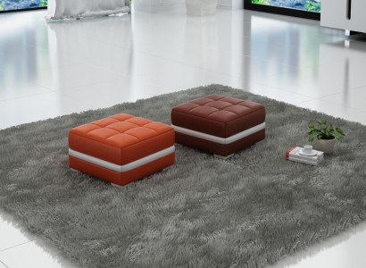 Design Polster Hocker Fußhocker Ottomane Sitz Gepolstert Pufa FT002