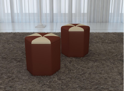 Design Polster Hocker Fußhocker Ottomane Sitz Gepolstert Pufa FT007