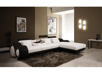 edersofa Couch U-Form Wohnlandschaft Ecksofa Garnitur Design Modern