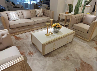 Garnitur 3+1 Sitzer Sitz Polster Sofas Couchen Garnituren Neu Design Couch Sofa