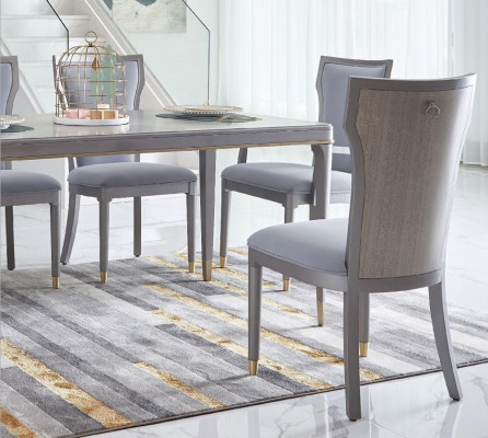 Komplett Set Esstisch + 6 Stühle Esszimmer Deko Garnitur Ess Gruppe Tisch