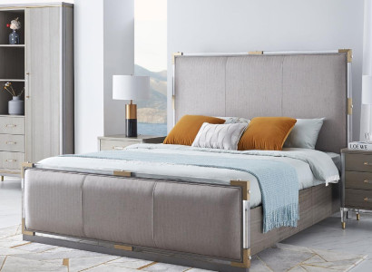 Klassisches 3 tlg. Schlafzimmer Set Klassisches Bett + Nachttisch Doppelbett