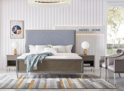 Luxus Bett Schlafzimmer Möbel 2x Nachttisch Set Betten dubai hotel möbel