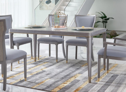 Lehnstühle Stuhl Set Gruppe Esszimmer Holz Polster Stühle 6x Lehn