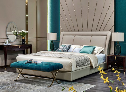 Klassisch Bett 2x Nachttisch 3tlg. Schlafzimmer Set Betten neu Luxus