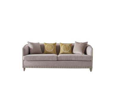 Italienische Stil Möbel Dreisitzer Sofa Couch Polster Sofas Holz Textil