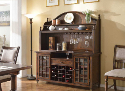 Landhaus Anrichte Kommode Vitrinen Schrank Weinschrank Regal Vitrine Schränke