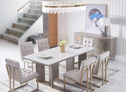 Esszimmer Tisch Designer Luxus Möbel Holz Tische 180x90cm Wohnzimmer