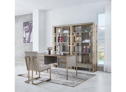 Büro Set Einrichtung Landhaus Schreibtisch Stuhl Sessel Sekretär Tisch