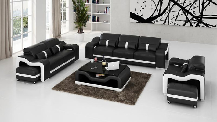 Sofagarnitur Moderne Couch Sofa Sitz 3+1+1 Komplett Garnitur Set Neu Wohnzimmer