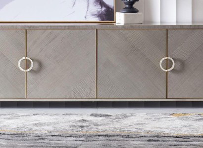 Kommode Designer Anrichte Side Low Board Schrank Deko Wohn Zimmer Regal