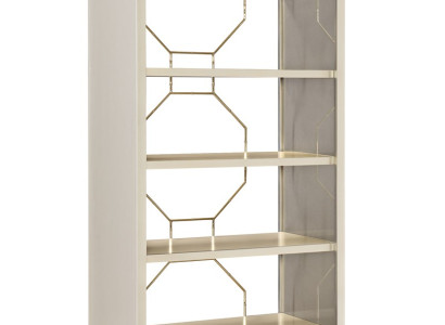 Regal Trennwand Regale Sideboard Vitrine Edelstahl Holz Luxus Einrichtung Möbel