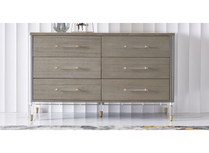 Design Kommode 6 Schubladen Sideboard Lowboard Schrank Anrichte