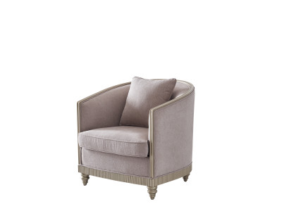 Wohnzimmer Luxus Sessel Hotel Polster Deko Moderne Einsitzer Designer Grau