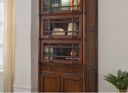 Klassische Bücherschrank Bücherregal Vitrine Vitrinenschrank Schrank Glasschrank