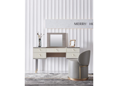 Schminktisch Spiegel Deko Hocker Komplett Set Kommode Schlafzimmer Neu