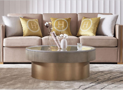 Moderner Tisch Couchtisch Beistelltisch Sofa Design Wohnzimmer Edelstahl