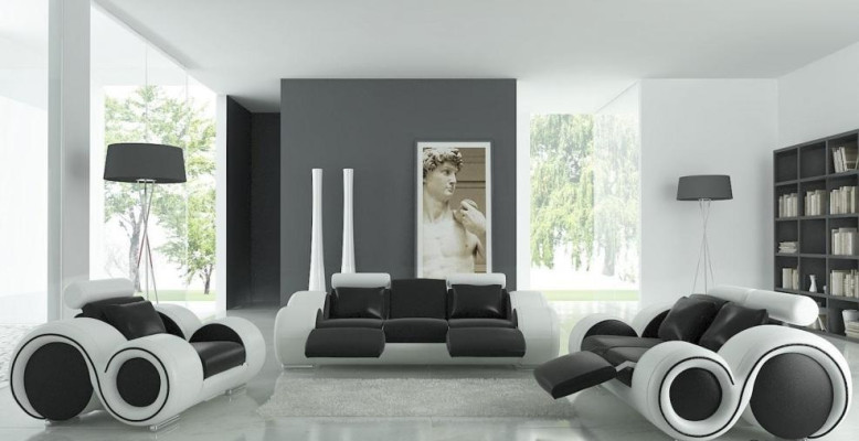 Patentiertes Design Sofagarnitur Komplett Wohnzimmer Couch Sofa Garnitur BERLIN Set