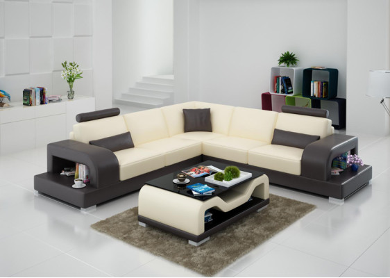Modern Sofa L-Form Qualitätssofa mit hochwertiger Polsterung für Eckplatzierungen