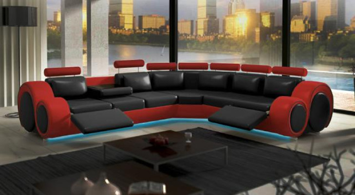 Unser ausgezeichnetes großes L-förmiges Designersofa für stilvolles Wohnen