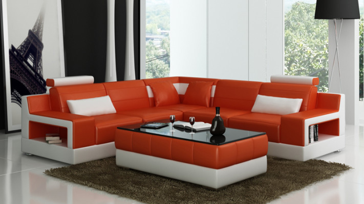 Modern Designer Premium Leder Ecksofa Höchster Komfort und zeitlose Ästhetik
