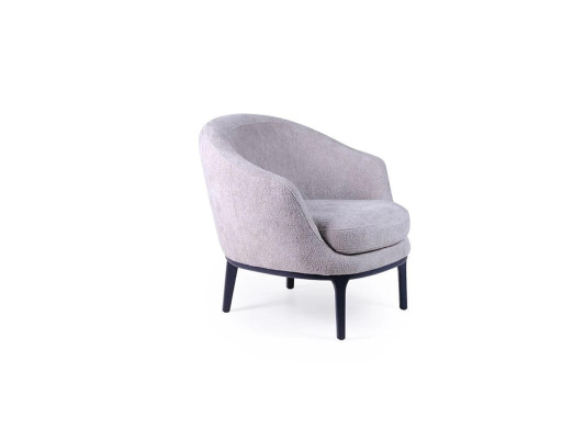 Designer Luxus Grau Sessel Polster Couch Sitz Modern Textil Polstermöbel