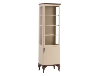 Single Vitrine Eintüriger Schrank Möbel Glasschrank Möbel Holz Schränke