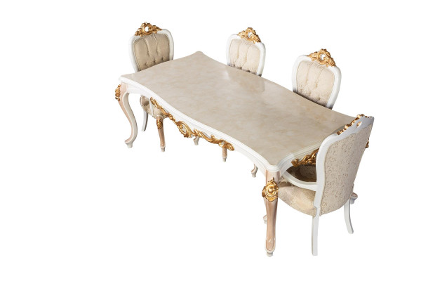 Tisch Klassischer Luxus Holz Tische Barock Rokoko Antik Stil Ess Wohn Zimmer