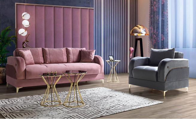 Sofagarnitur 3+1 Sitzer Modern Relax Sessel Stil 2tlg Luxus Wohnzimmer Möbel