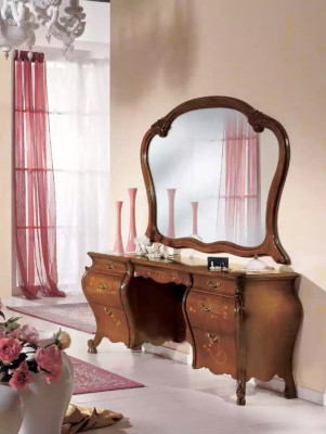 Schminktisch Set Spiegel Schlafzimmer Möbel Design 2tlg