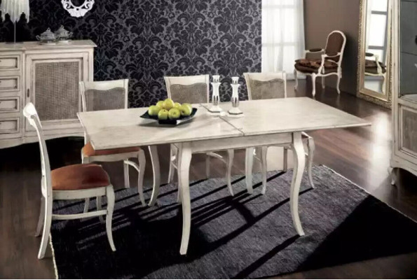 Esszimmer Garnitur Esstisch 4x Stühle Esszimmer Sideboard Set 7tlg.